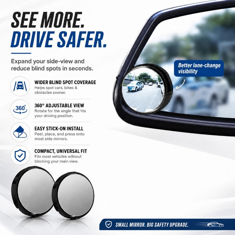 360° Rotating Blind Spot Mirrors