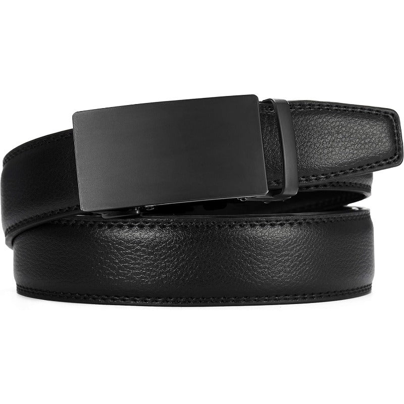 Micro-Adjust Leather Ratchet Belt