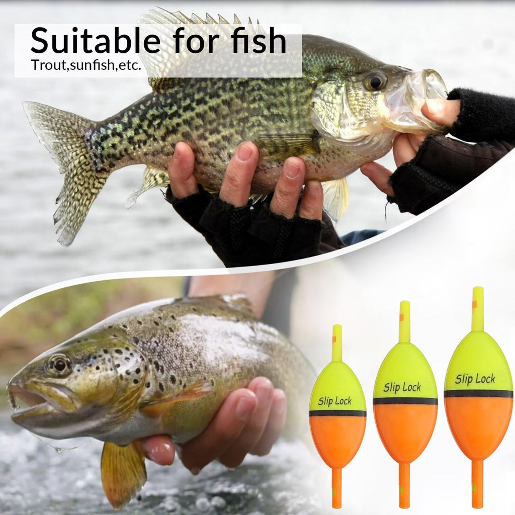 Slip Lock Bobbers for Slip Bobber Fishing