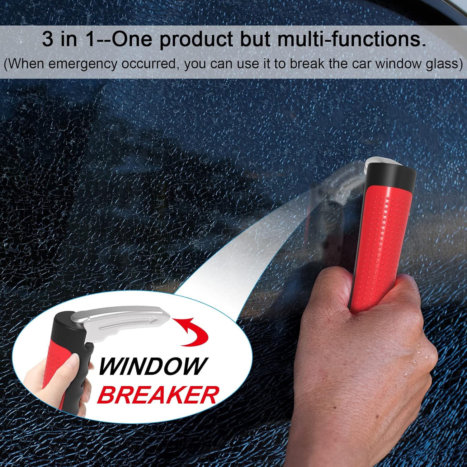 Auto Cane 3-in-1  Vehicle Support & Emergency Escape Tool