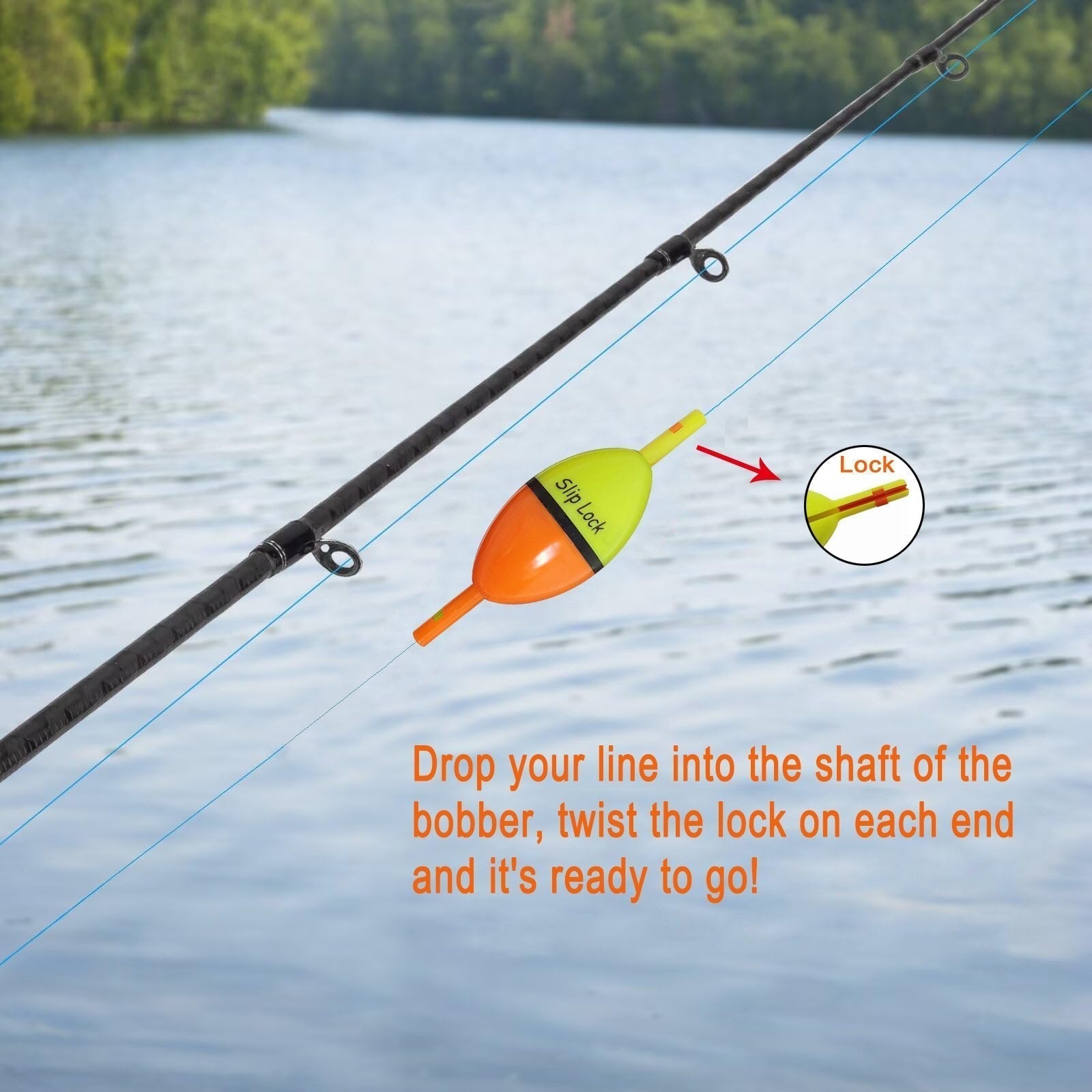 Slip Lock Bobbers for Slip Bobber Fishing