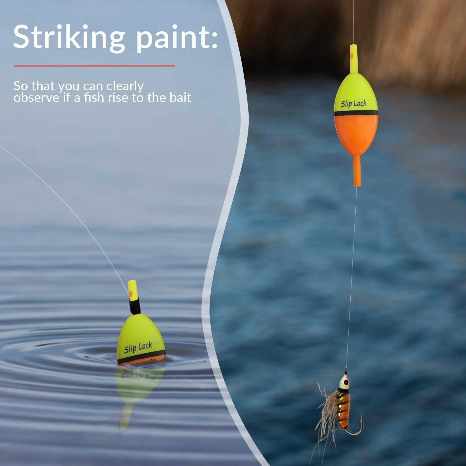 Slip Lock Bobbers for Slip Bobber Fishing